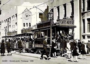 ALGER - GRANDE POSTE - TRAMWAYS -1926